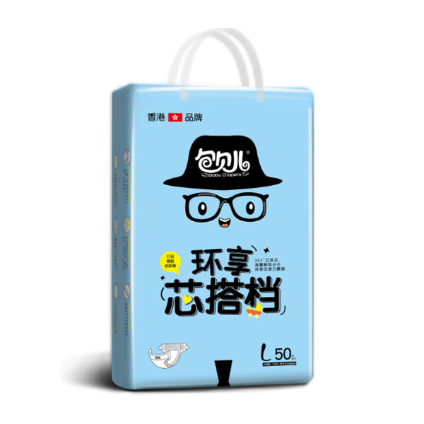 包貝兒環(huán)享式芯搭檔紙尿褲L50