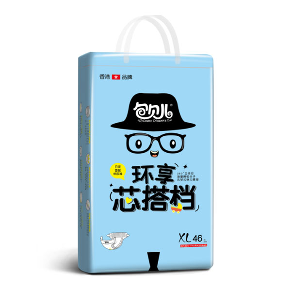 包貝兒環(huán)享式芯搭檔紙尿褲XL46
