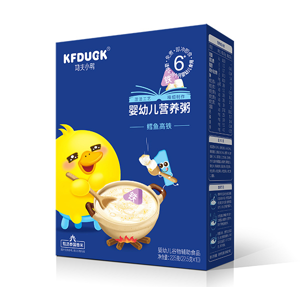 功夫小鴨嬰幼兒營養(yǎng)粥-鱈魚高鐵