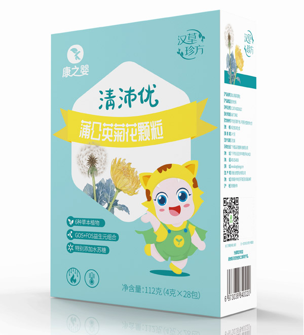康之嬰清沛優(yōu)蒲公英菊花顆粒側面