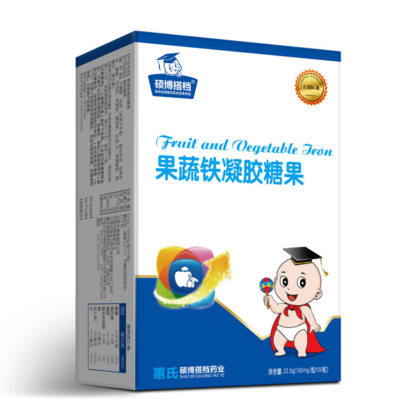 碩博搭檔果蔬鐵凝膠糖果豎盒