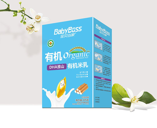 寶貝當家有機米乳盒裝225克(DHA淮山)