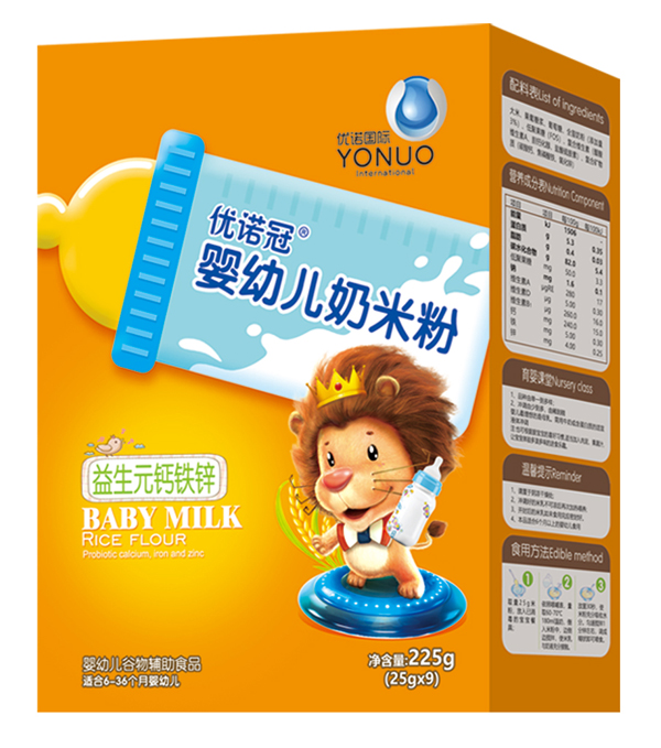 優(yōu)諾冠yingye奶米粉 益生元鈣鐵鋅 盒裝.jpg