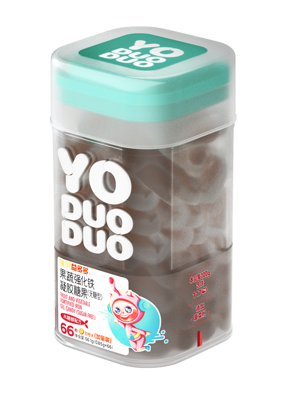 YODUODUO葆貝益多多果蔬強化鐵凝膠糖果(無糖型)