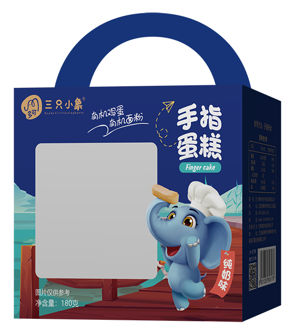 多可三只小象手指蛋糕 純奶味