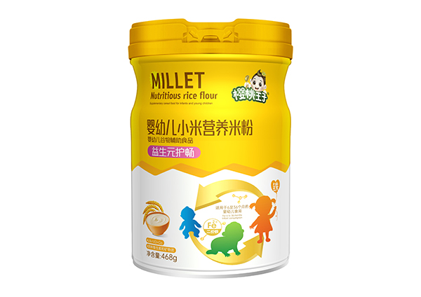 櫻桃王子嬰幼兒小米營養(yǎng)米粉 益生元護(hù)暢 聽裝