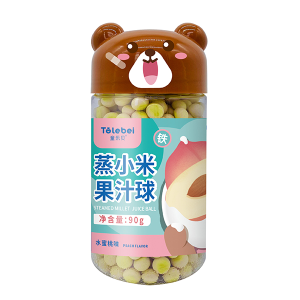 童樂貝蒸小米果汁球-水蜜桃味