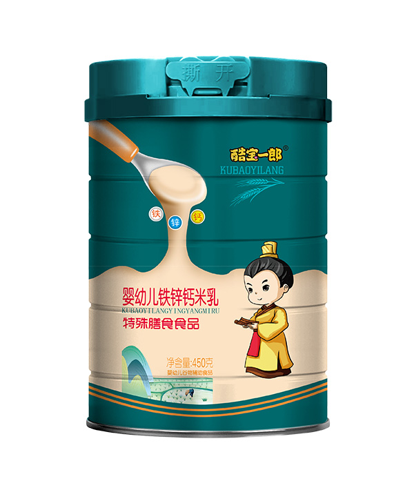 酷寶一郎嬰幼兒鐵鋅鈣米乳450g