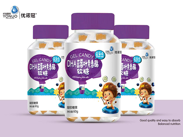 優(yōu)諾冠DHA藍(lán)莓葉黃素酯軟糖