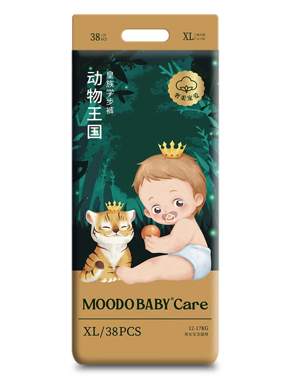 MOODO BABY®Care動物王國系列皇族學(xué)步褲XL38