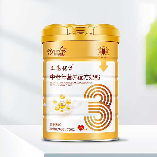優(yōu)貝歐三高優(yōu)選™中老年營養(yǎng)配方奶粉700克