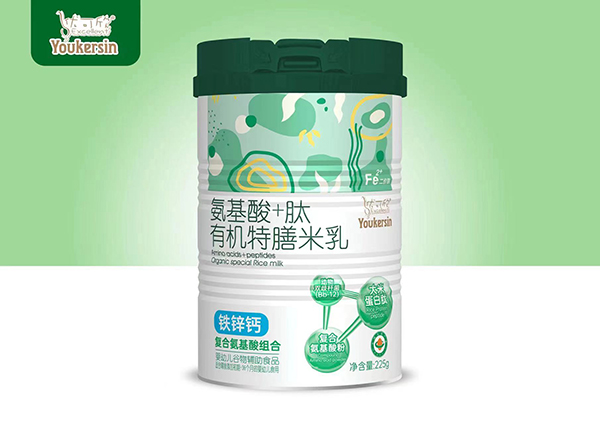 優(yōu)可欣氨基酸+肽有機(jī)特膳米乳 鐵鋅鈣