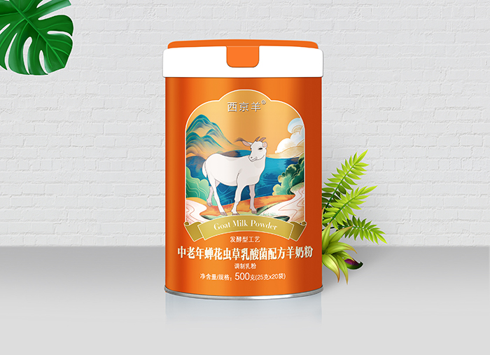 西京羊中老年蟬花蟲草乳酸菌配方羊奶粉