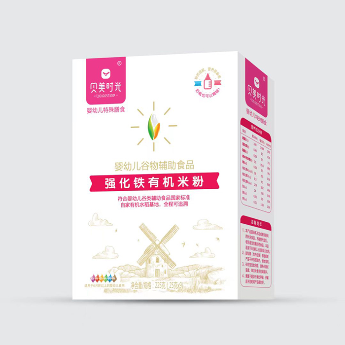 貝美時(shí)光強(qiáng)化鐵有機(jī)米粉盒裝