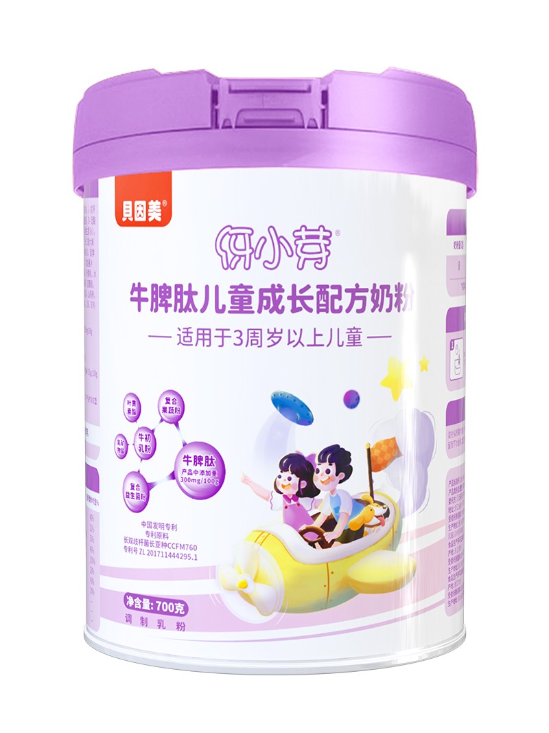 貝因美伢小芽牛脾肽兒童成長(zhǎng)配方奶粉