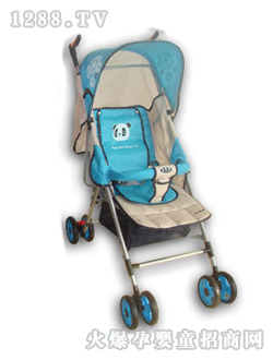 小貝樂(lè)兒童傘柄車T-108藍(lán)色