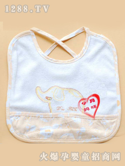 多比兔黃色yinge口水巾