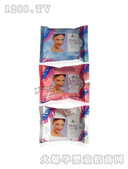 舒爾潔yinge濕巾淺藍色小包裝