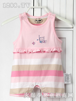 小豬班納yinge無(wú)袖開肩連身套褲