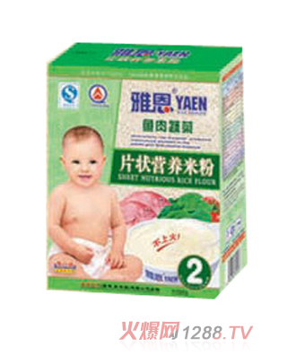 雅恩魚肉蔬菜片狀米粉300g