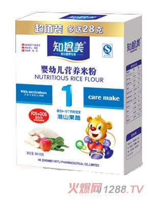 知恩美yinge淮山果蔬米粉1段盒裝