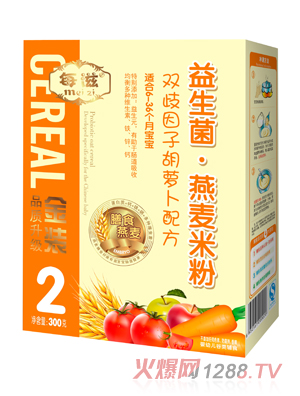 每滋雙歧因子胡蘿卜營(yíng)養(yǎng)米粉