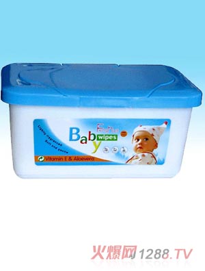 yinge濕巾100片盒裝藍(lán)色