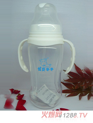 優(yōu)貝牛牛升級(jí)版寬口徑PP奶瓶280ml