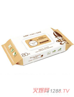 皇家寶貝yinge無(wú)香棉柔濕巾80片