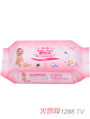 施爾潔yinge護(hù)膚柔濕巾80抽