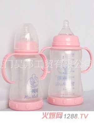 牛唄唄標(biāo)準(zhǔn)口徑防燙玻璃奶瓶