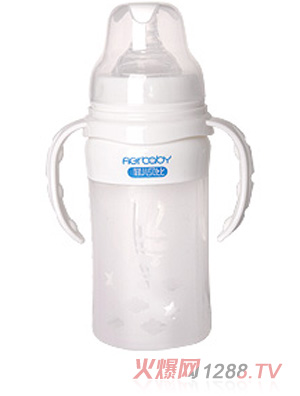 菲兒貝比寬口弧形自動硅膠奶瓶220ml