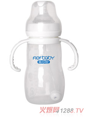 菲兒貝比寬口弧形自動硅膠奶瓶240ml