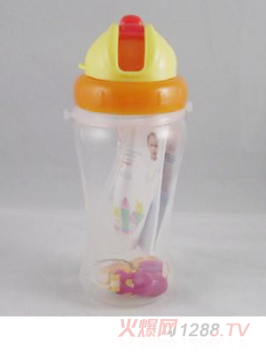 小王子橙黃色兒童水杯