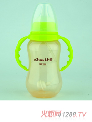 U親A333標(biāo)口PP抗菌奶瓶180ml