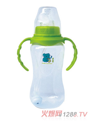 多比象帶手柄yinge自動奶瓶綠色