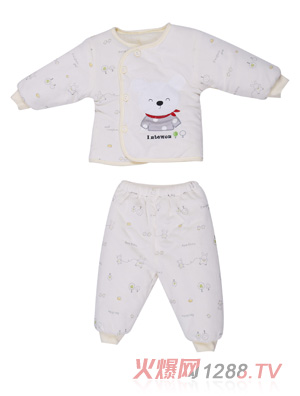 嬰特網(wǎng)清新小伙伴水晶絨偏開合同套