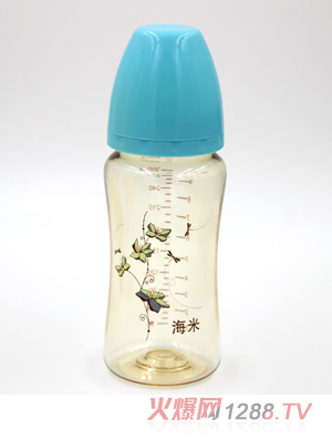 ����PPSU�ٽzӡ�������Ԅ�(d��ng)��ƿ300ML�{(l��n)ɫ