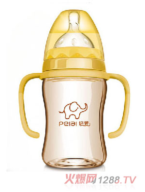 培愛PPSU寬口雙色自動奶瓶180ml