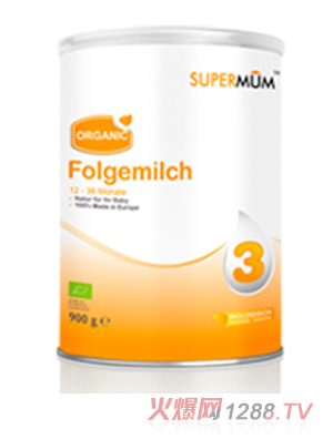 舒媽有機yinge配方奶粉3段900克