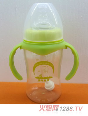 苗哺專家7安寬口弧形雙耳PPSU高級(jí)奶瓶