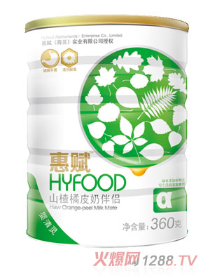 惠賦嬰清靈(山楂橘皮)α段360克