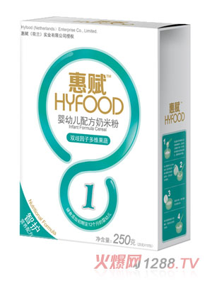 惠賦雙歧因子多維果蔬yingye配方奶米粉盒裝