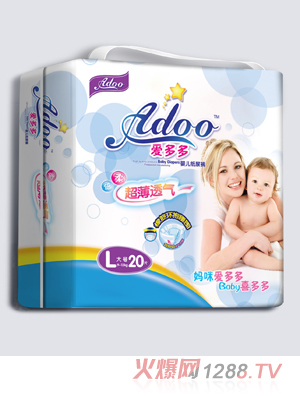 愛多多超薄透氣yinge紙尿褲L碼20片
