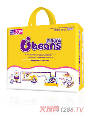 悠然豆豆柔薄金呵護(hù)yinge紙尿片M32片