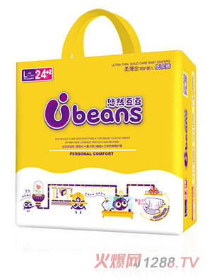 悠然豆豆全芯體柔薄金呵護(hù)yinge紙尿褲L26片