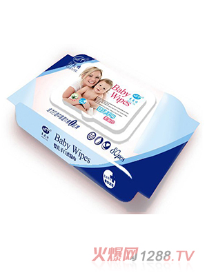 美芙特yinge手口柔濕巾80片蓋裝藍