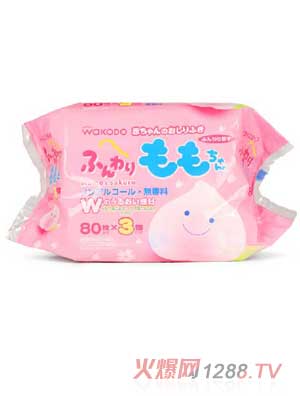 和光堂桃桃yinge濕巾屁屁濕巾80片