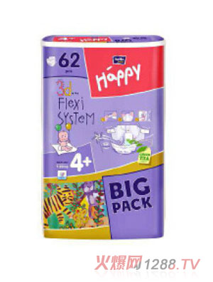 貝拉寶貝yingye紙尿褲4+號(hào)62片