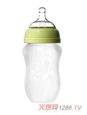 福帝愛(ài)迪吸管奶瓶260ml綠色